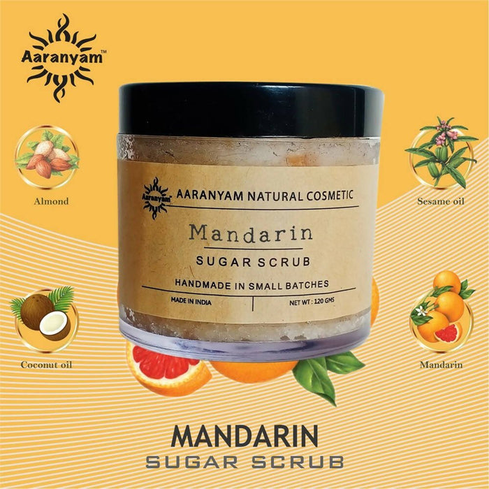 Aaranyam Mandarin Sugar Scrub For Face & Body