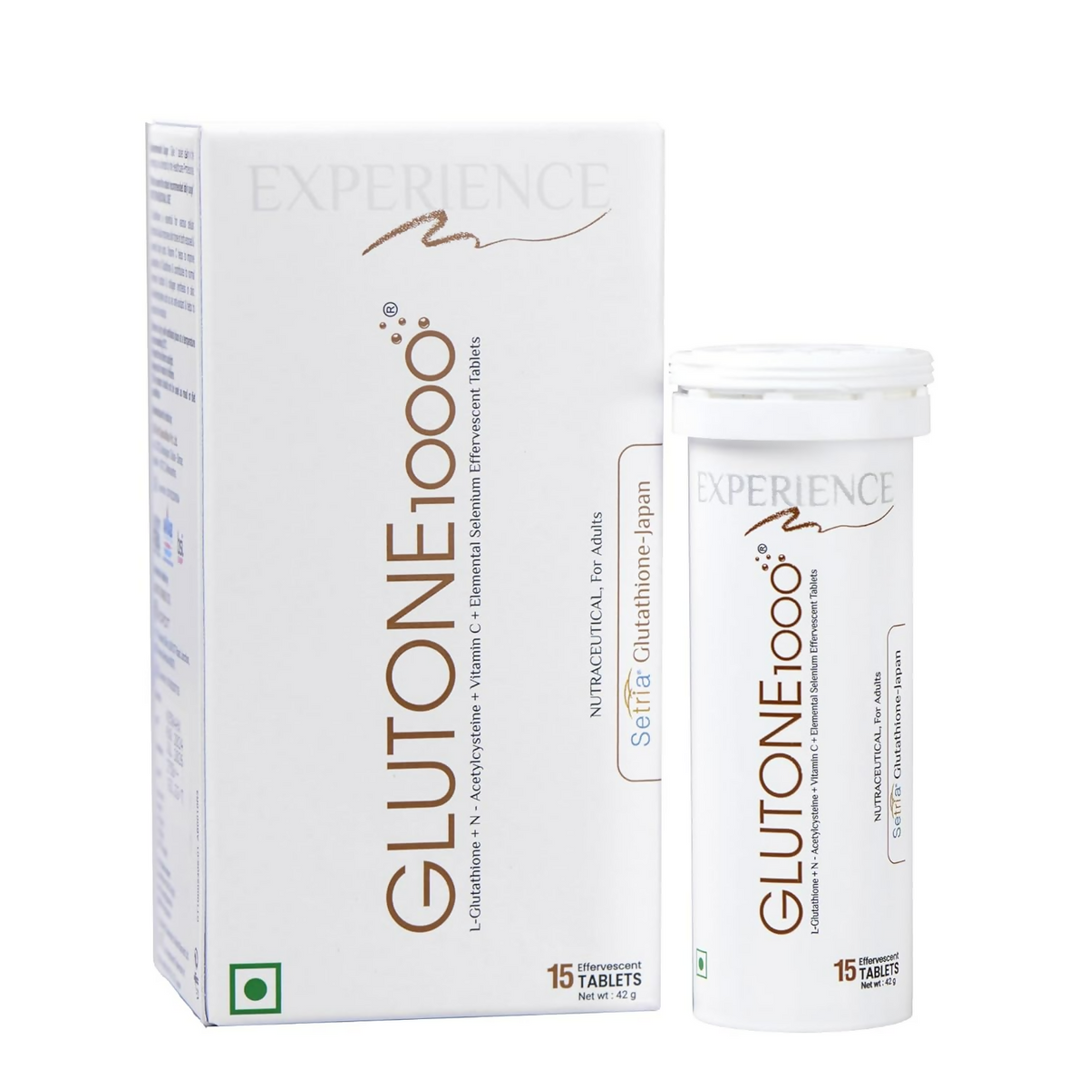 GLUTONE 1000 supplement packaging on a white background