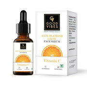 Good Vibes Vitamin C face serum bottle and packaging on a white background