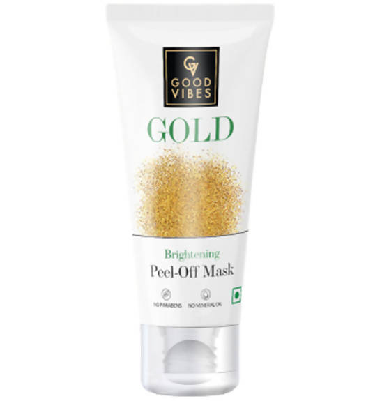 Good Vibes Gold Brightening Peel-Off Mask on a white background