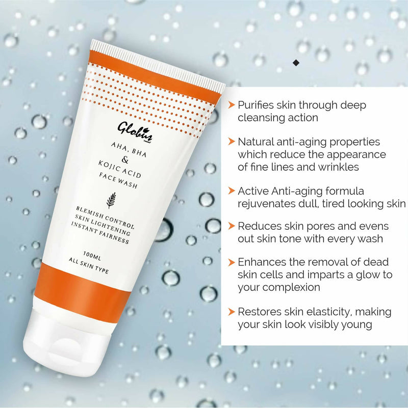 Globus Naturals AHA, BHA Herbal Face Wash