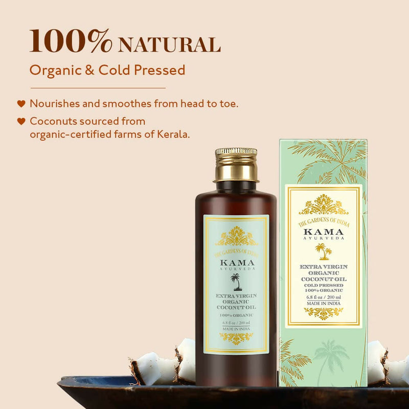 Kama Ayurveda Extra Virgin Organic Coconut Hair Oil