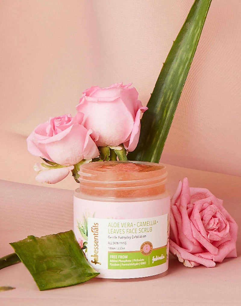 Fabessentials Aloe Vera Camellia Leaves Face Scrub