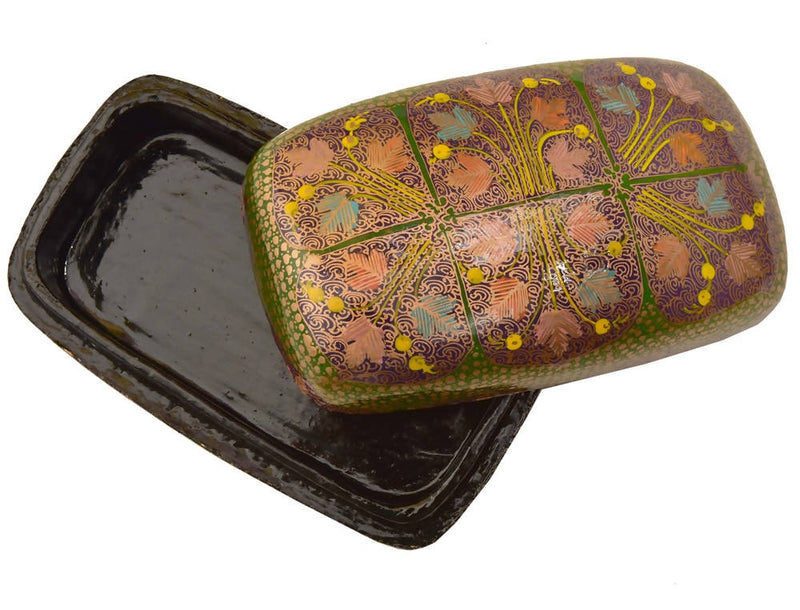 Nizalia Assorted Chinar Oval Box Mov Colour With Chinar - Limited Time Offer