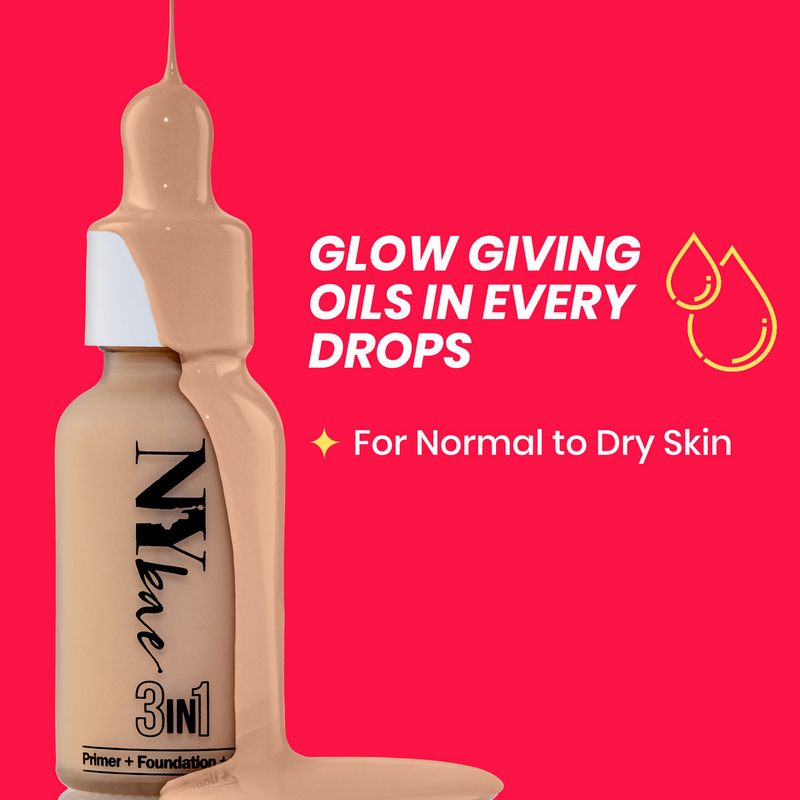 NY Bae 3 in 1 Serum Foundation with Primer Warm Milk 09