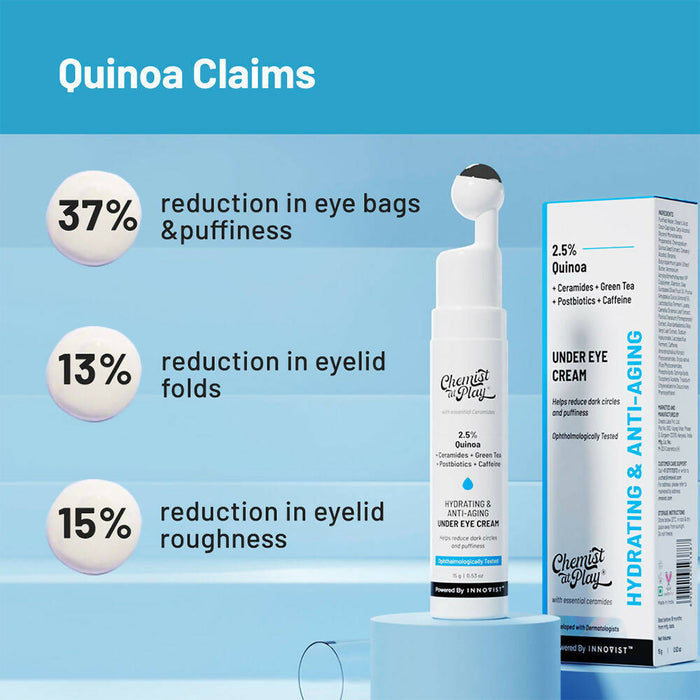 Chemist At Play Hydrating & Anti-Aging Under Eye Cream For Dark Circles Removal & Wrinkles