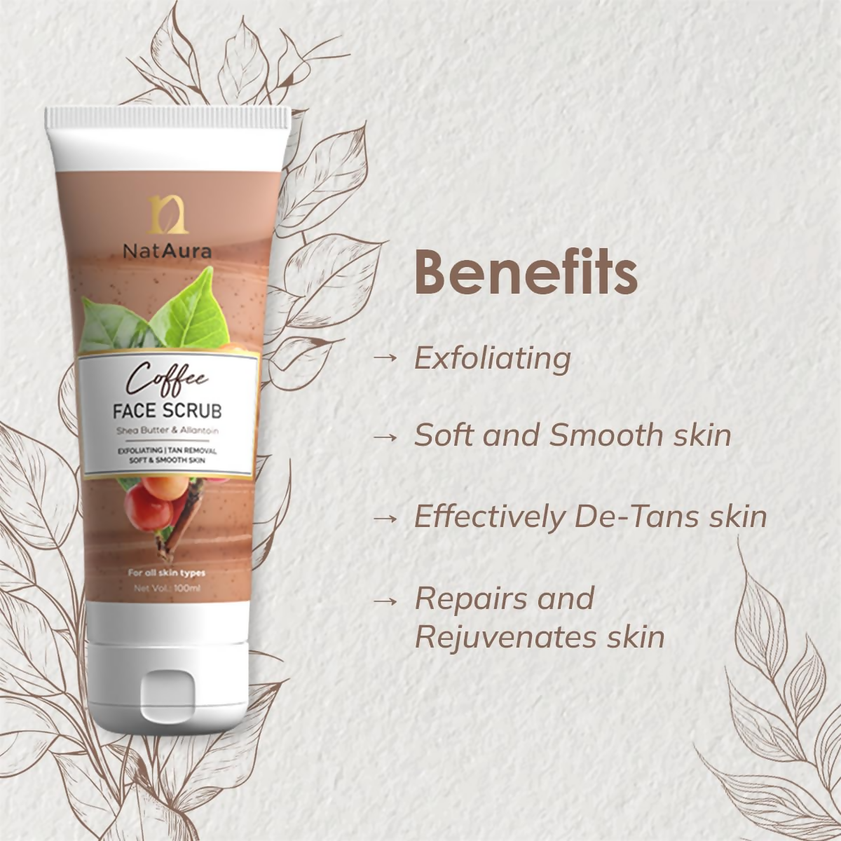 NatAura Coffee Face Scrub