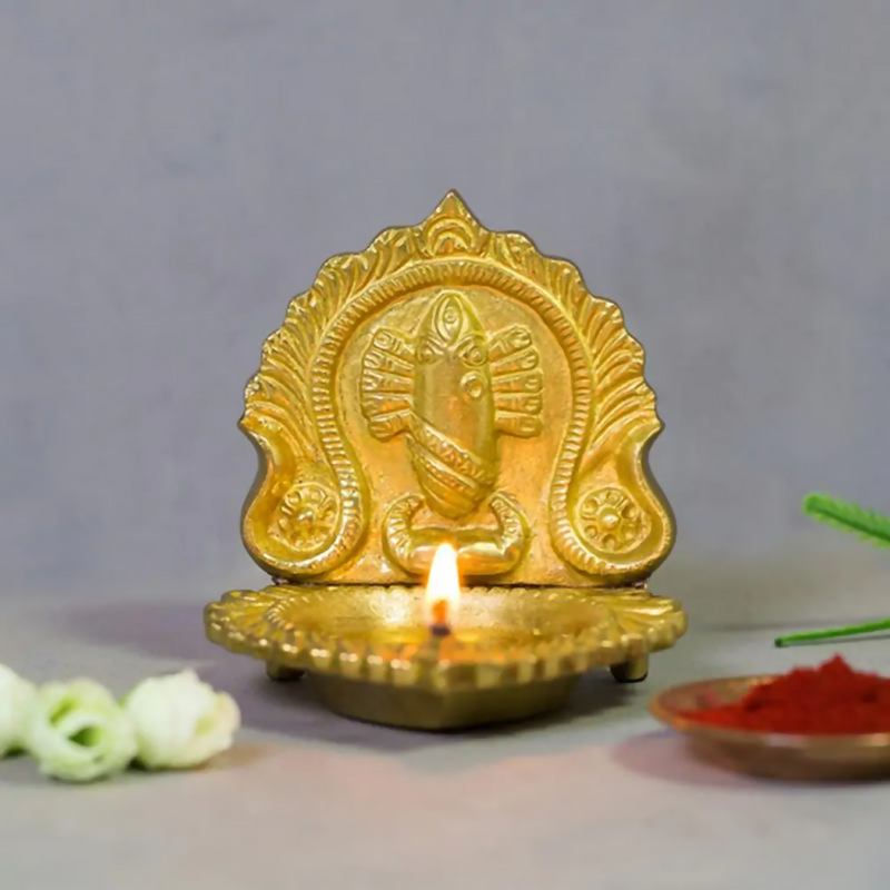 Isha Life Linga Bhairavi Brass Lamp