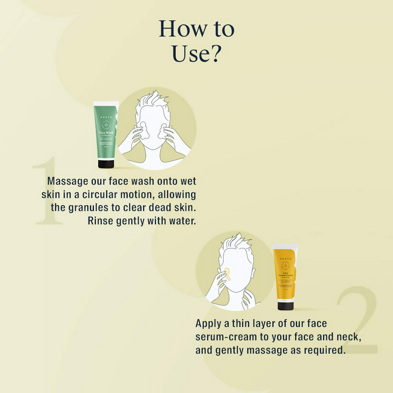 Arata Natural Anti-Aging Face Kit