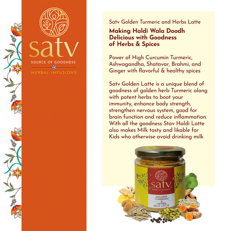 Satv Golden Turmeric & Herbs Milk Latte