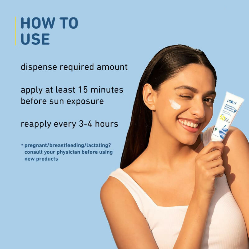 Plum 2% Niacinamide Sunscreen SPF 50 PA+++ UVA/B - Reduces Tan, No White Cast, Dermat Tested