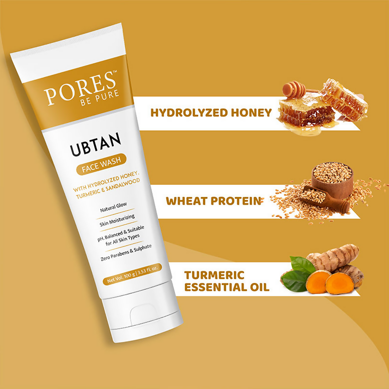 Pores Be Pure Ubtan De-Tan Face Wash