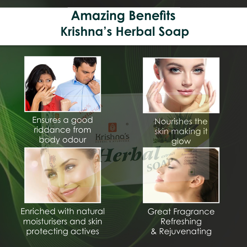 Krishna'S Herbal & Ayurveda Herbal Soap Fully Hydrated