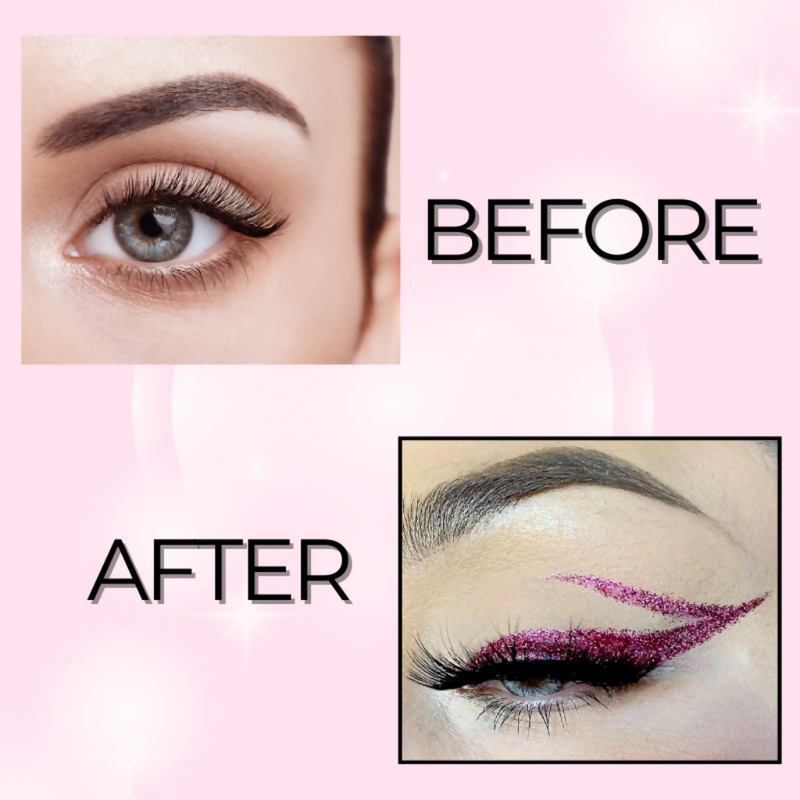 BOBI Glitter Eyeliner Pink Diamond Sparkle Finish