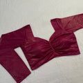 Hot Pink Dhupion Blouse