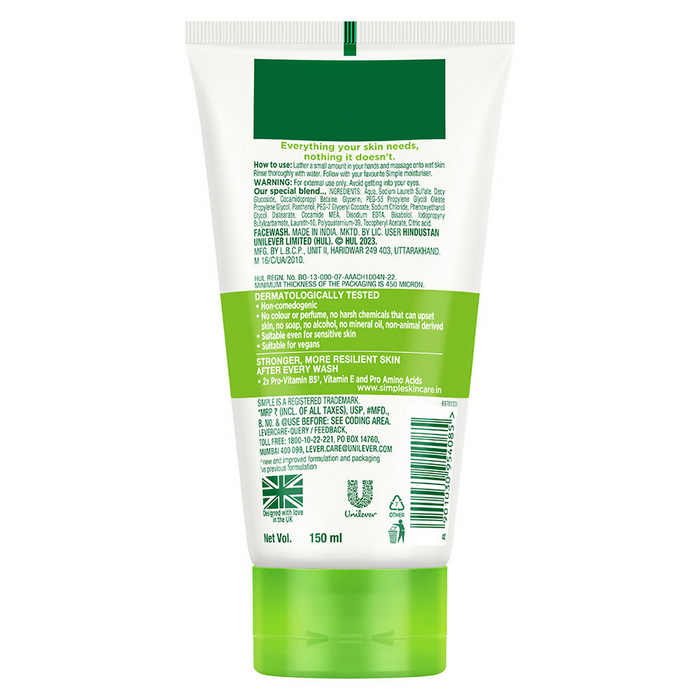 Simple Moisturising Facial Wash