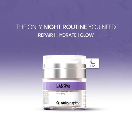 SkinInspired Retinol Night Cream For Wrinkles & Anti-Aging
