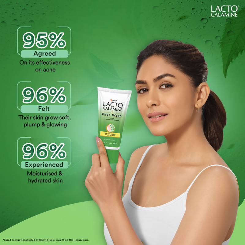 Lacto Calamine Facewash With Neem, Aloe Vera & Turmeric
