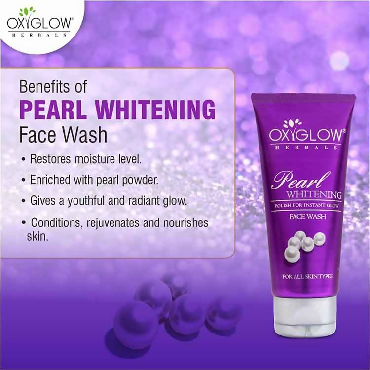 Oxyglow Herbals Pearl Whitening Face Wash