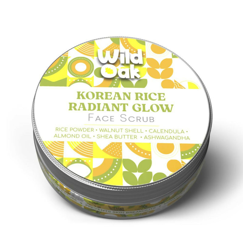 Wild Oak Korean Rice Radiant Glow Face Scrub