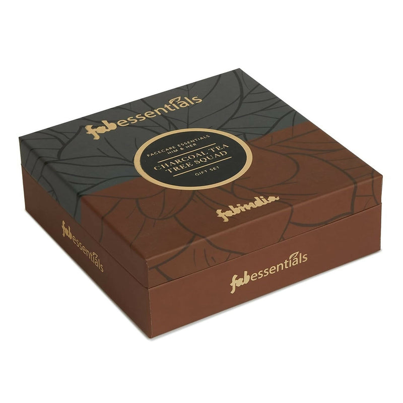 Fabessentials Charcoal Tea Tree Squad Gift Set - Facecare Essentials Him & Her