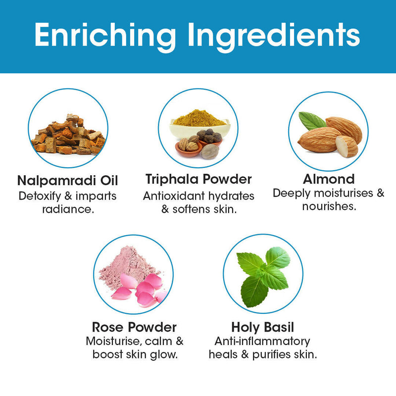 TAC - The Ayurveda Co. Nalpamaradi Body Scrub for Glow and Brightening Skin, with Triphala For Women & Men