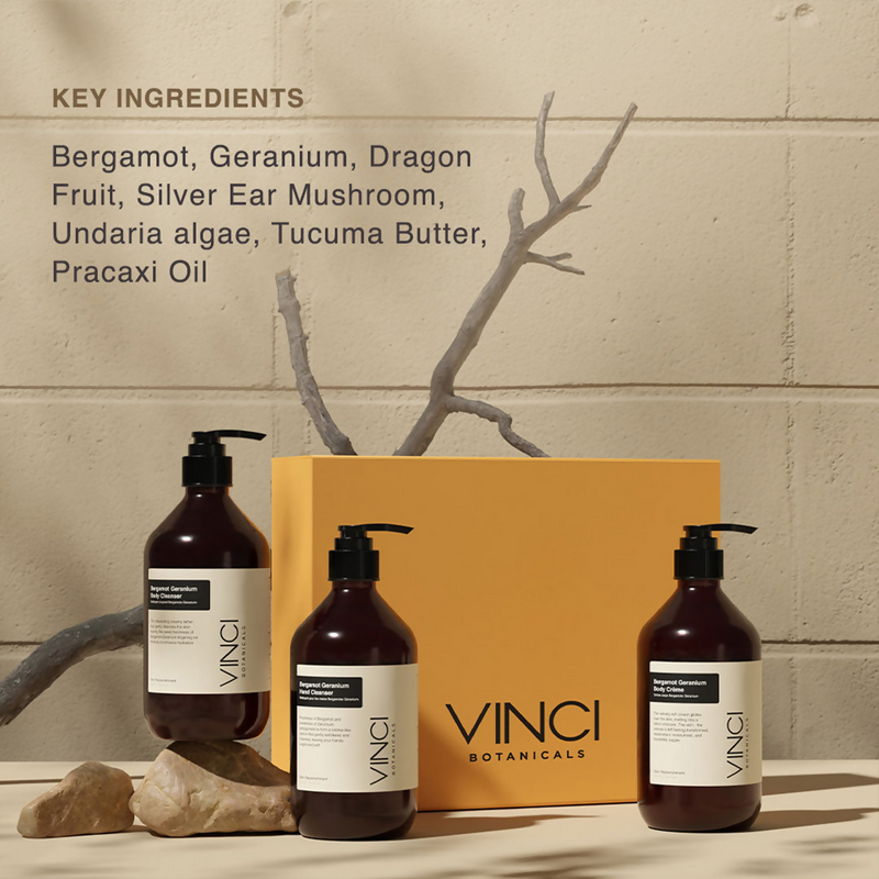 Vinci Botanicals Bergamot Geranium Trio