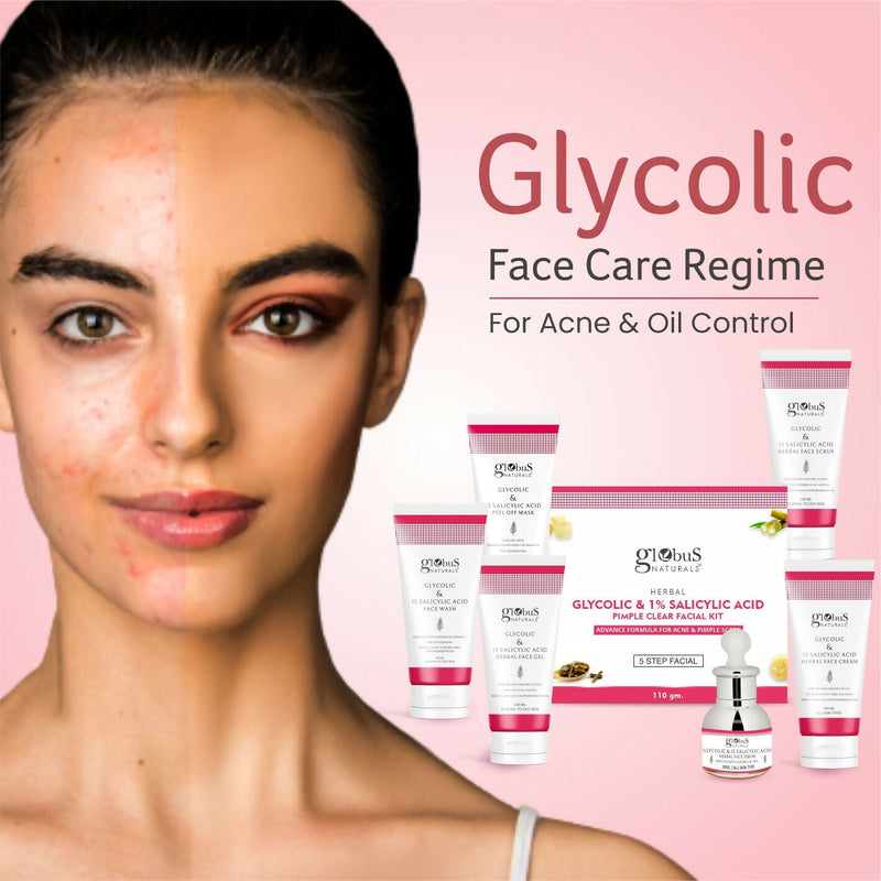 Globus Naturals Glycolic & 1% Salicylic Acid Face wash