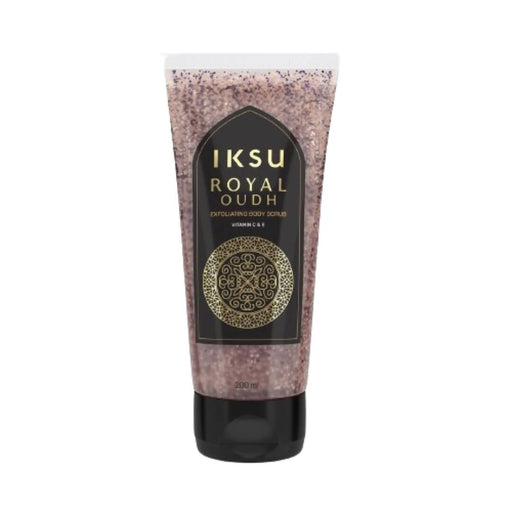 Iksu Royal Oudh scrub tube on a white background