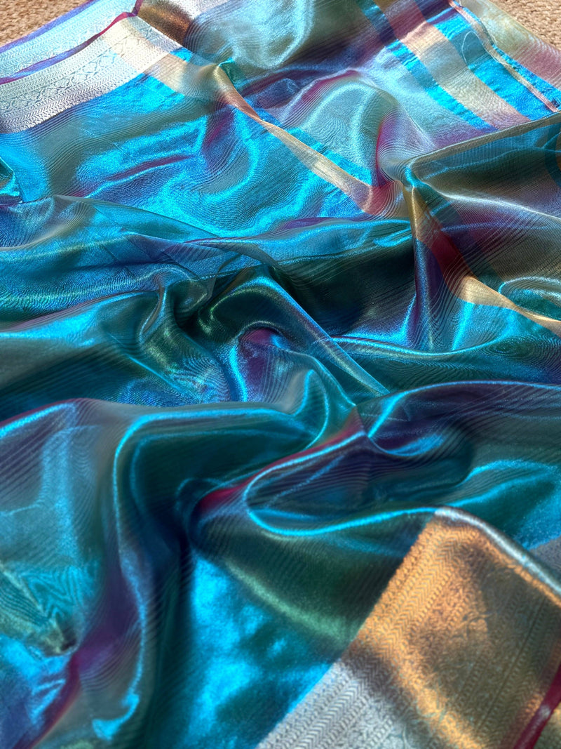 Radiance Dual Tone Tissue Silk Saree