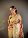 Patola Print Soft Paithani Silk Saree