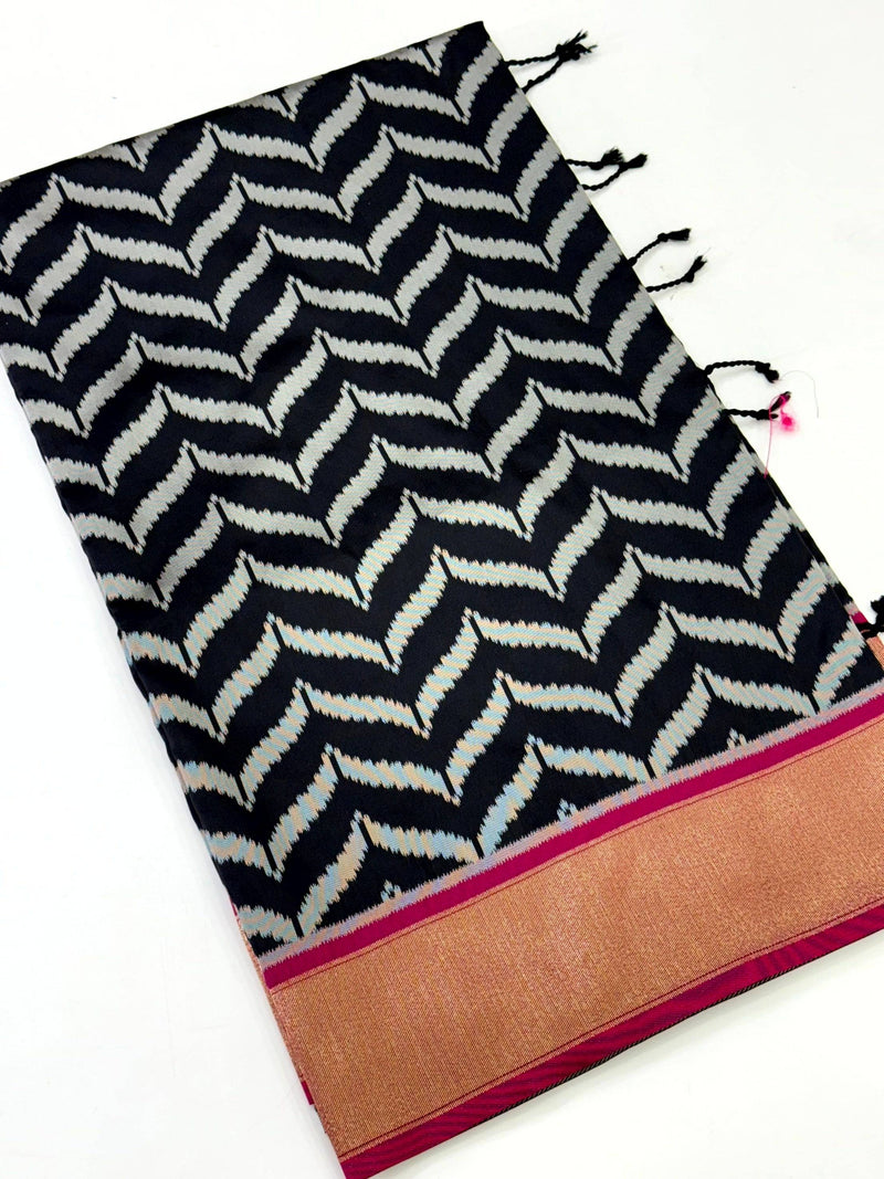 Celebrity Style Banarasi Ikkat Saree