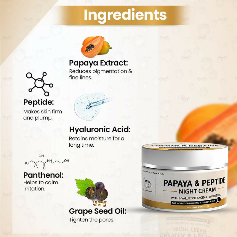 The Natural Wash Papaya & Peptide Night Cream