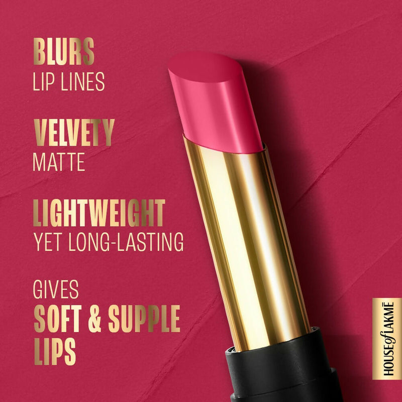 Lakme Absolute Beyond Matte Lipstick - 201 Pink Power