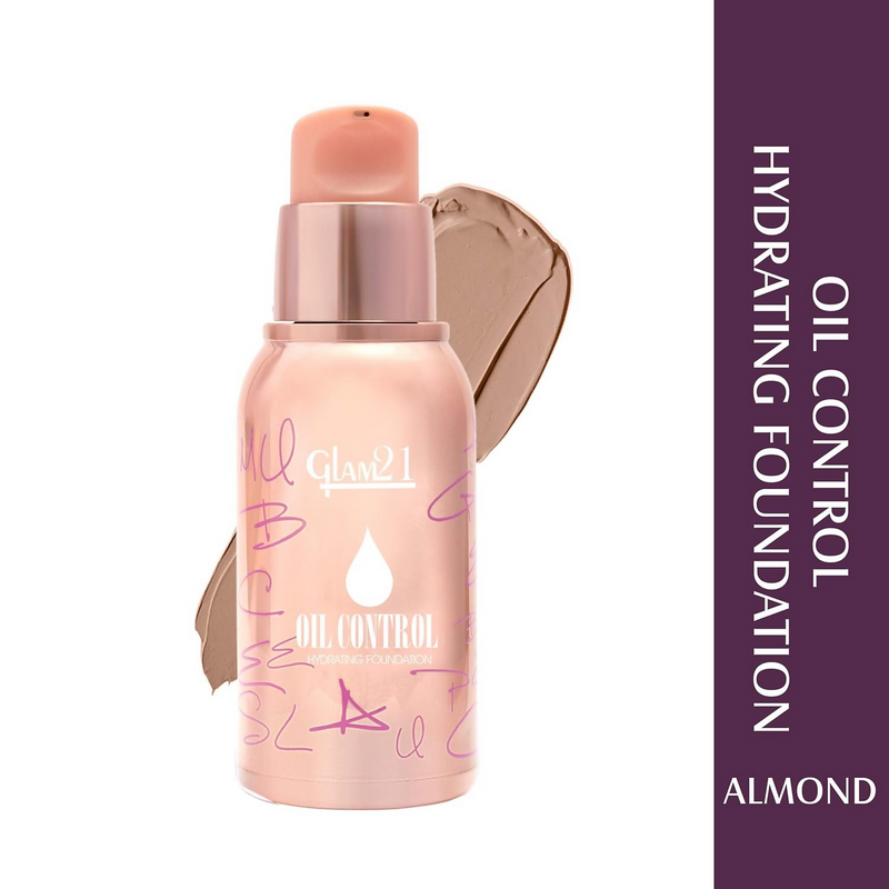 Glam21 Oil Control Hydrating Foundation - 04 Almond
