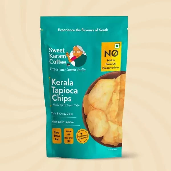 Sweet Karam Coffee Kerala Tapioca (Kappa) Chips
