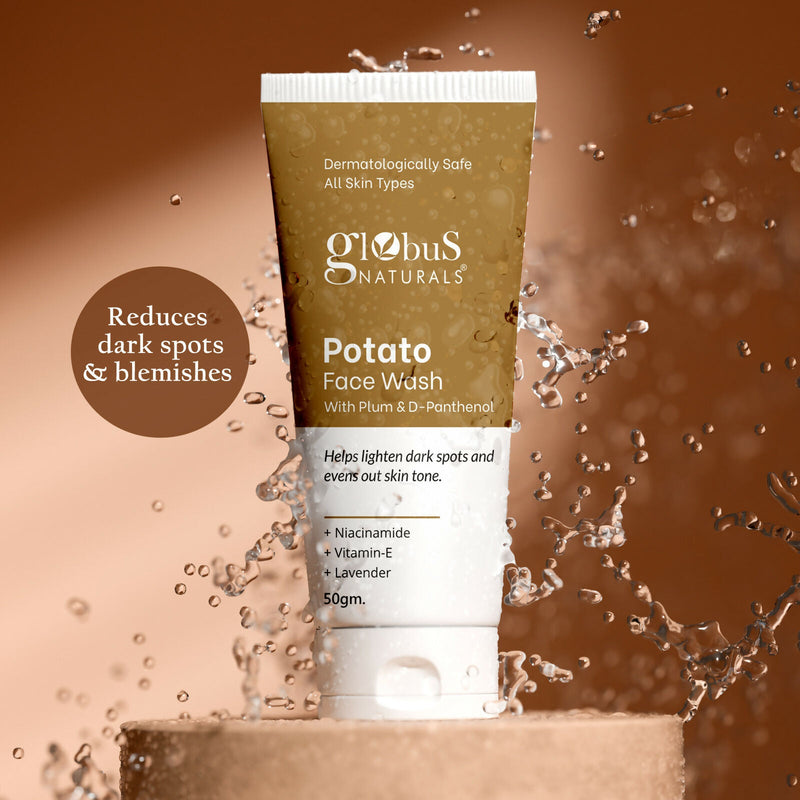 Globus Naturals Potato Face Wash with Plum & D-Panthenol
