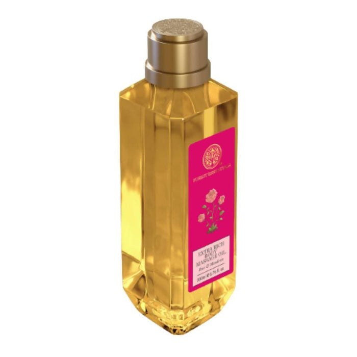 Forest Essentials Extra Rich Almond Body Massage Oil Rose & Mandarin