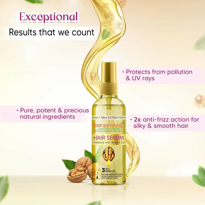 Aaryanveda Hair Serum Vitalized with Walnut Oil