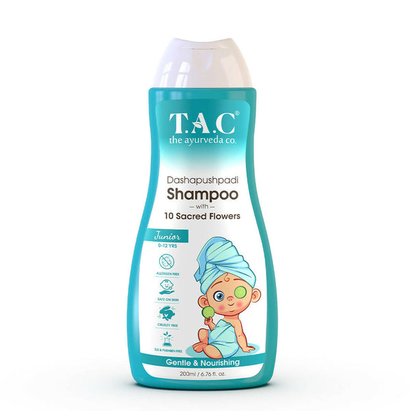 TAC - The Ayurveda Co. Dashapushpadi Ayurvedic Baby Shampoo For Hair Wash, Hair Growth
