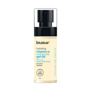 Inatur hydrating vitamin-e sunscreen spray SPF 30 on a white background