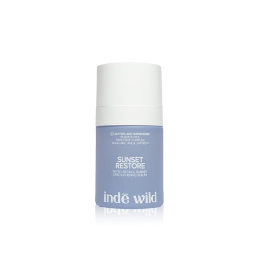 Indē Wild PM Sunset Restore Serum 30ml - Bakuchiol, Squalane, Ayurvedic Blend