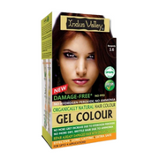 Indus Valley hair color gel packaging with a woman's face on it.