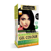 Indus Valley hair color gel box with a woman's face on the packaging.