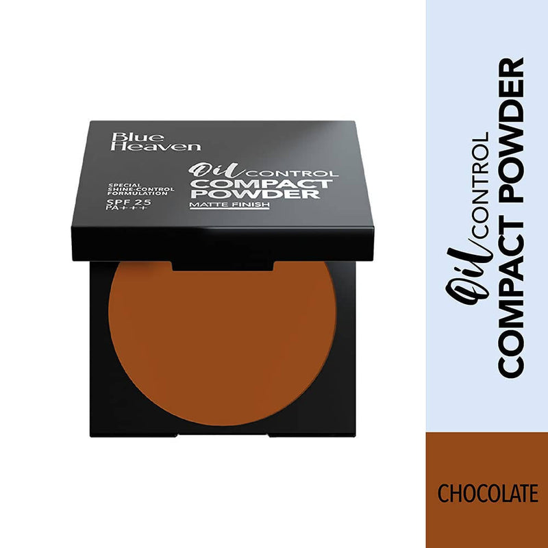 Blue Heaven Oil Control Compact Powder Matte Finish SPF 25 PA+++ Chocolate