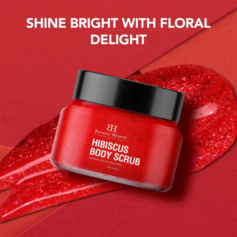 Botanic Hearth Hibiscus Body Scrub For Brighter, Smoother, Hydrated & Moisturized Skin