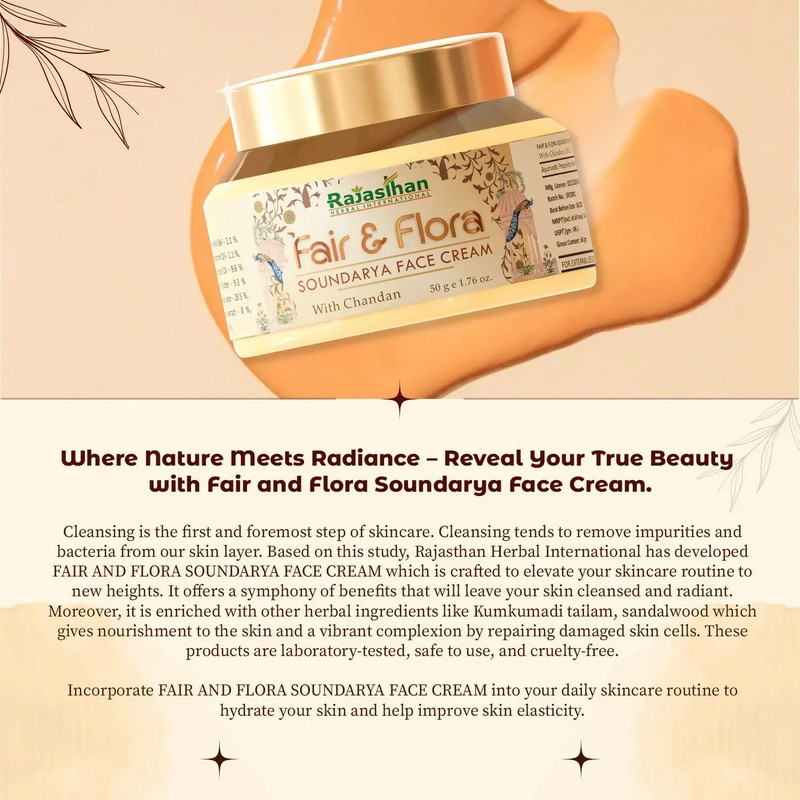 Rajasthan Herbals Fair & Flora Soundarya Face Cream