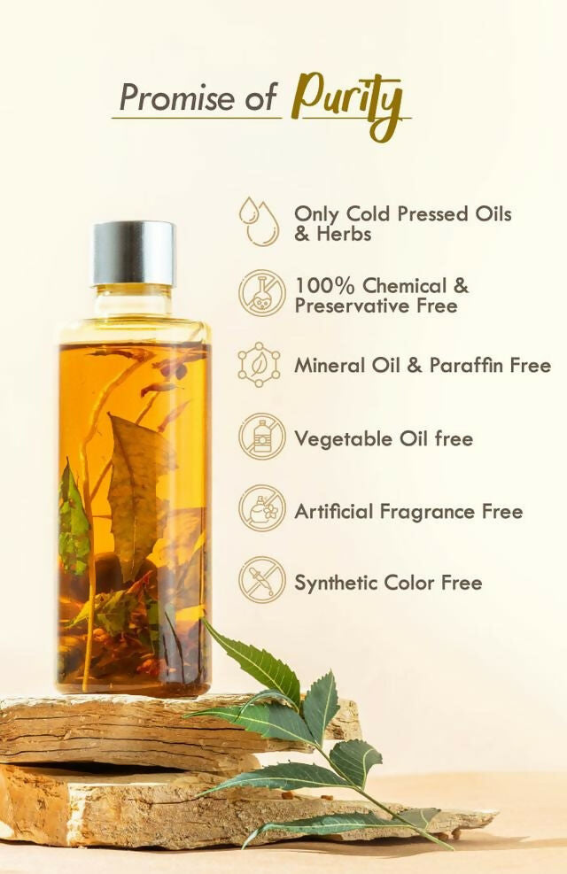 Nat Habit Neem Bhringraj Summer Hair Oil