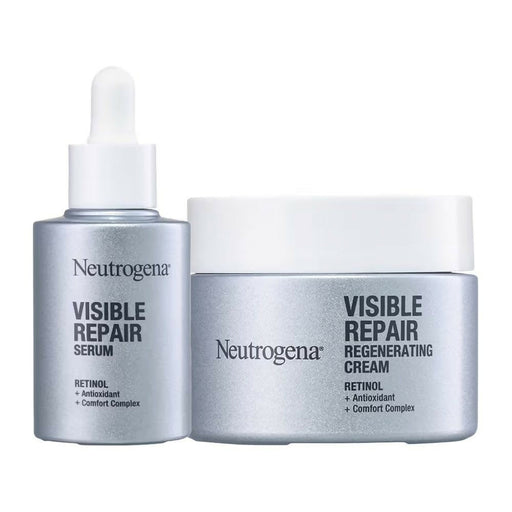 Neutrogena Visible Repair Retinol Face Serum & Moisturizer Duo for Anti-Ageing, Wrinkles, Fine Lines