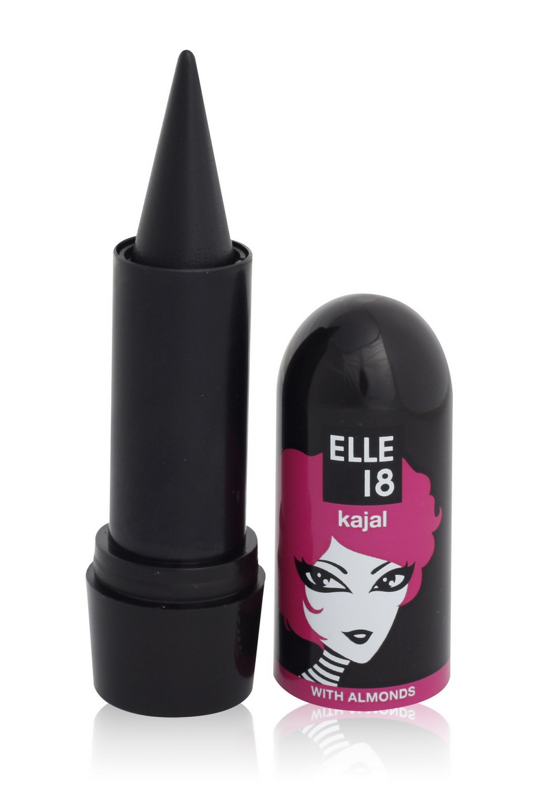 Elle 18 Kajal | Intense Black | Smudge-proof | Long-lasting | Budget-friendly | Eye Makeup